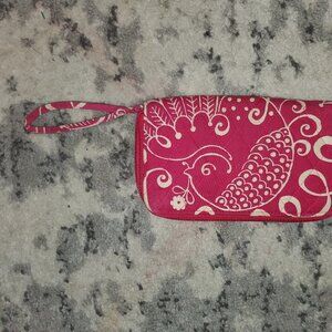Vera Bradley Pink Wristlet Wallet || EUC